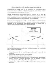 Sistematización en la resolución de inecuaciones. - Matemática