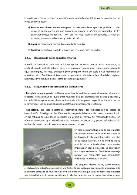 Protocolos de muestreo de comunidades biológicas acuáticas ...