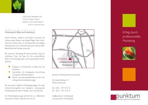 Der neue Flyer als PDF zum Download hier - punktum Marketing ...