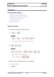 Ejercicios resueltos de inecuaciones