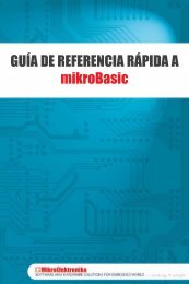 GUÍA DE REFERENCIA RÁPIDA A mikroBasic - MikroElektronika