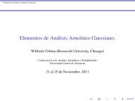 Elementos de Análisis Armónico Gaussiano. - Universidad Central ...