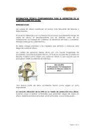 Información técnica complementaria sobre EPIs de altura - MCA-UGT