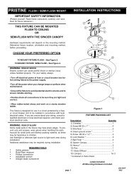 INSTALLATION INSTRUCTIONS - Acuity Brands