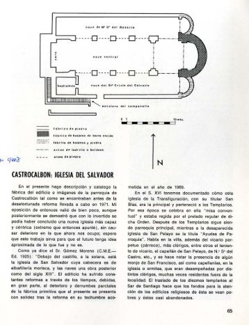 Castrocalbón: iglesia del Salvador, por Maximino Descosido Fuertes