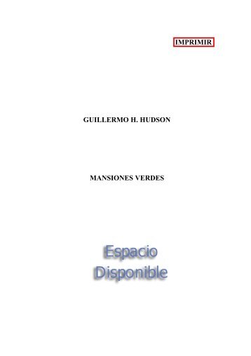 Hudson, Guillermo - Mansiones verdes.pdf - Libros Para Descargar