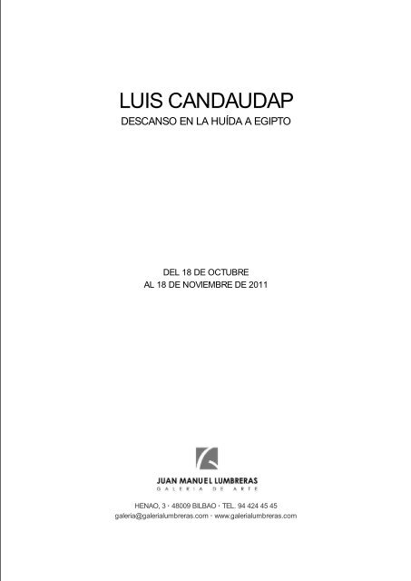 LUIS CANDAUDAP - Galería de Arte Juan Manuel Lumbreras