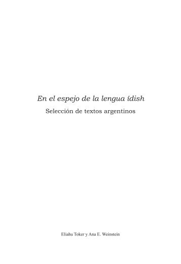 En el espejo de la lengua ídish - Folklore Tradiciones