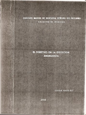 El derecho en la ideología anarquista - cilep