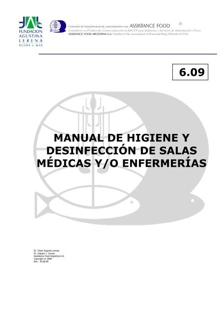 MANUAL DE HIGIENE Y DESINFECCIÓN DE SALAS ... - Blogs