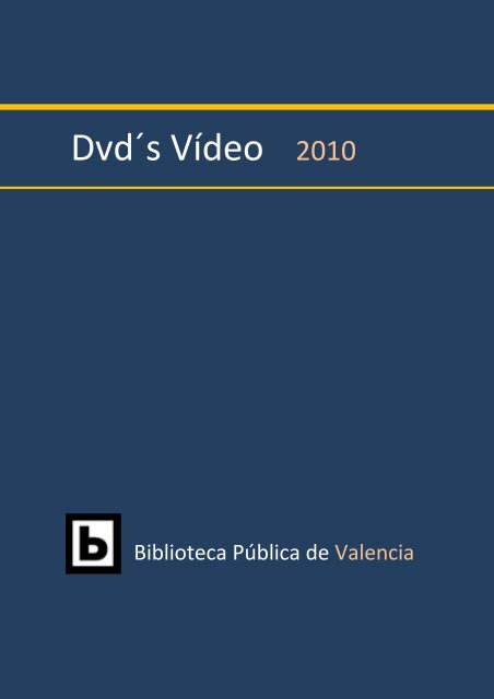 Dvd´s Vídeo 2010 - aviso