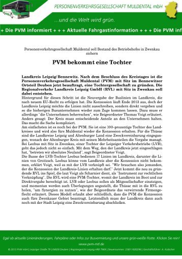 20. März: PVM bekommt eine Tochter