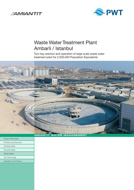 Waste Water Treatment Plant Ambarli / Istanbul - PWT Wasser- und ...