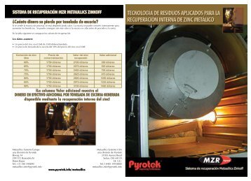 SISTEMA DE RECUPERACIÓN MZR METAULLICS ... - Pyrotek