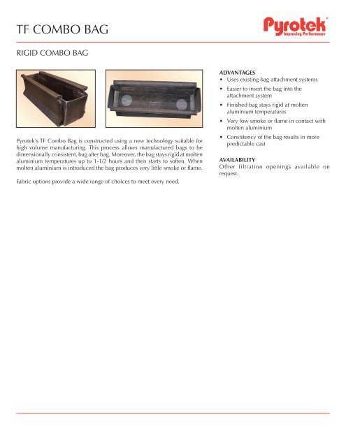 TF COMBO BAG - Pyrotek