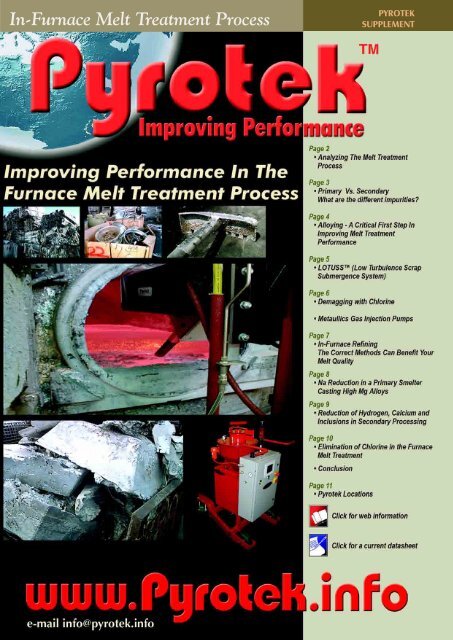 improving performance in furnace melt treatment process - Pyrotek