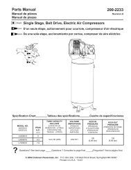 200-2233 Parts Manual - Powermate