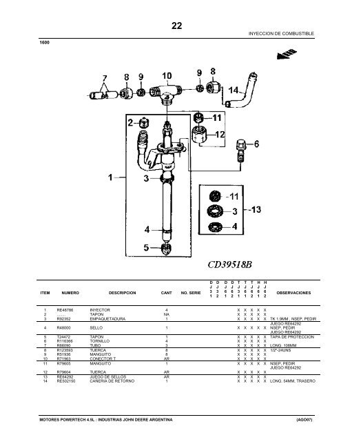 PARTS CATALOG - John Deere