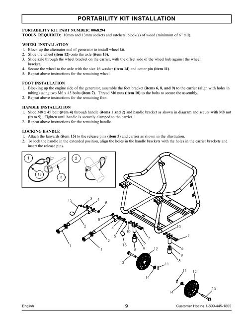 PORTABILITY KIT INSTALLATION - Electric Generators Direct