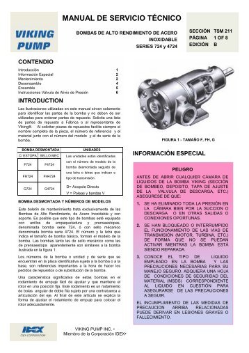 MANUAL DE SERVICIO TÉCNICO - Viking Pump