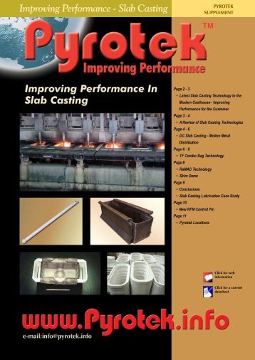 Improving Performance - Slab Casting - Pyrotek