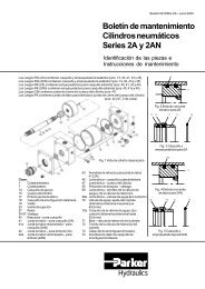 Boletín de mantenimiento Cilindros neumáticos Series 2A y ... - Parker