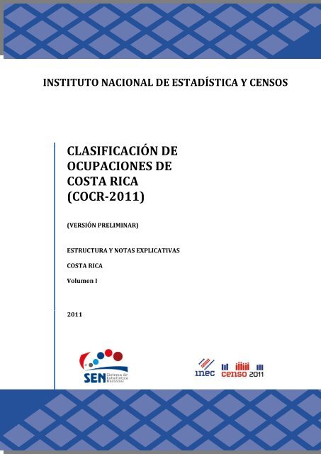 clasificación de ocupaciones de costa rica - INEC Instituto Nacional ...