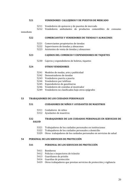 clasificación de ocupaciones de costa rica - INEC Instituto Nacional ...