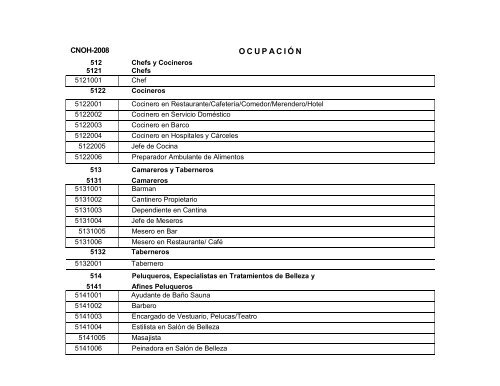 Manual de Clasificaciones.cdr - Consejo Hondureño de la Empresa ...