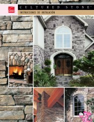 Cultured Brick Brochure Cultured Stone