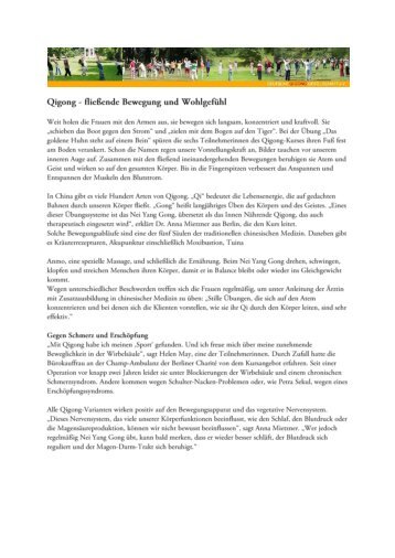 Zum Artikel (PDF) - Deutsche Qigong Gesellschaft e.V.