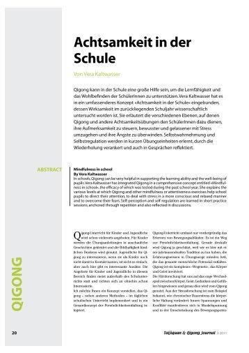 Zum Artikel (PDF) - Deutsche Qigong Gesellschaft e.V.