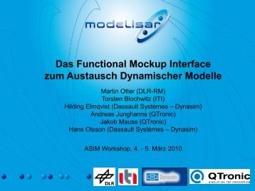 Das functional mockup interface zum austausch ... - QTronic