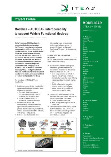 Project Profile MODELISAR - QTronic