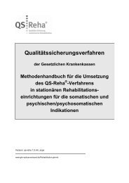 Methodenhandbuch - QS-Reha