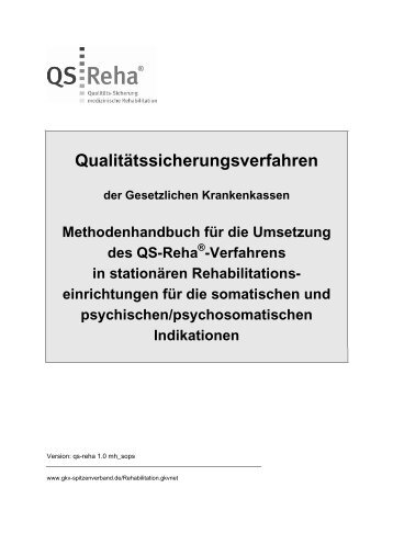 Methodenhandbuch - QS-Reha