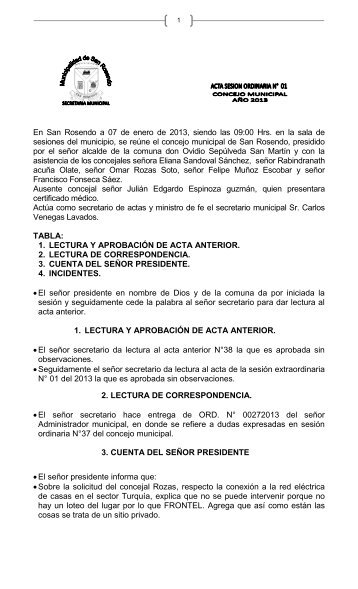 ACTA SESION ORD. N01 DEL 07-01-2013.pdf - Ilustre ...