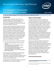 An Introduction to Vectorization with the Intel® Fortran Compiler