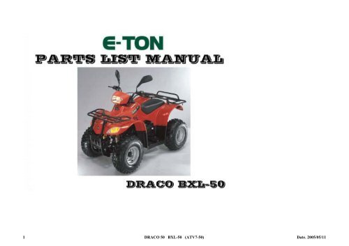 1 DRACO 50 BXL-50 (ATV7-50) - Quad Shop Altenstadt