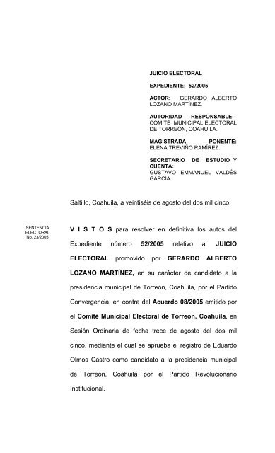 texto completo - Poder Judicial del Estado de Coahuila