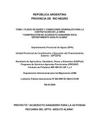 Pliego Acueducto - Prosaponline.gov.ar