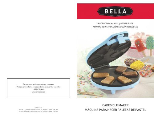cakesicle maker máquina para hacer paletas de pastel - BELLA ...