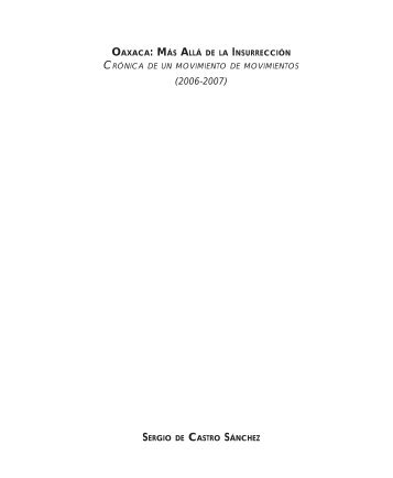 OAXACA: MÁS ALLÁ DE LA INSURRECCIÓN ... - Insumisos