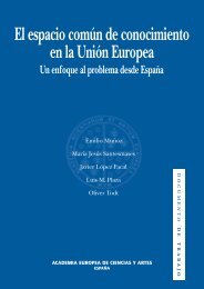 El espacio común de conocimiento en la Unión Europea - Academia ...