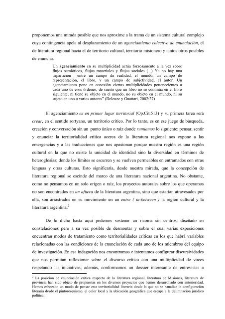 AUTORES TERRITORIALES (16H217) - Programa de Semiótica