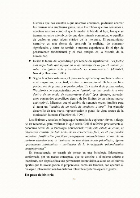 VOLUMEN 1 Psicología Educacional en el Contexto de la Clínica ...