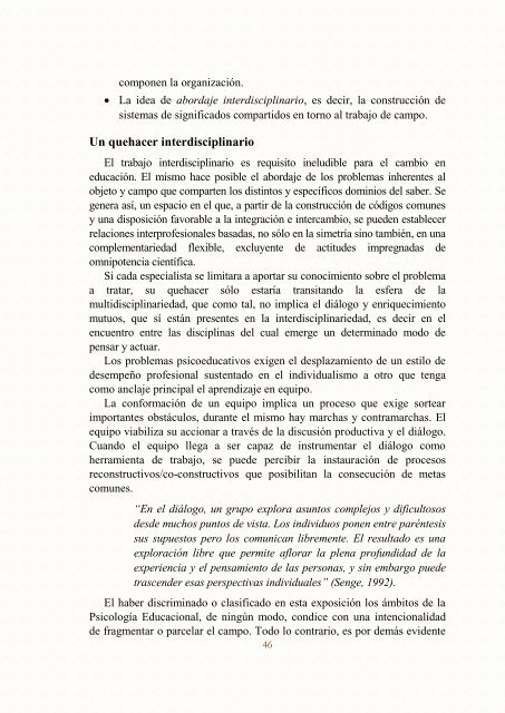 VOLUMEN 1 Psicología Educacional en el Contexto de la Clínica ...