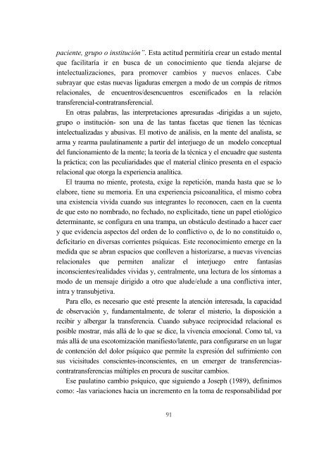 VOLUMEN 1 Psicología Educacional en el Contexto de la Clínica ...