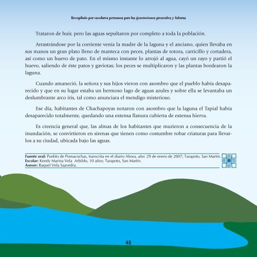 Mitos y leyendas del Agua en el Peru: Recopilados por ... - WSP