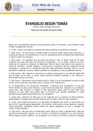 evangelio según tomás - Curso - Pontificia Universidad Católica de ...